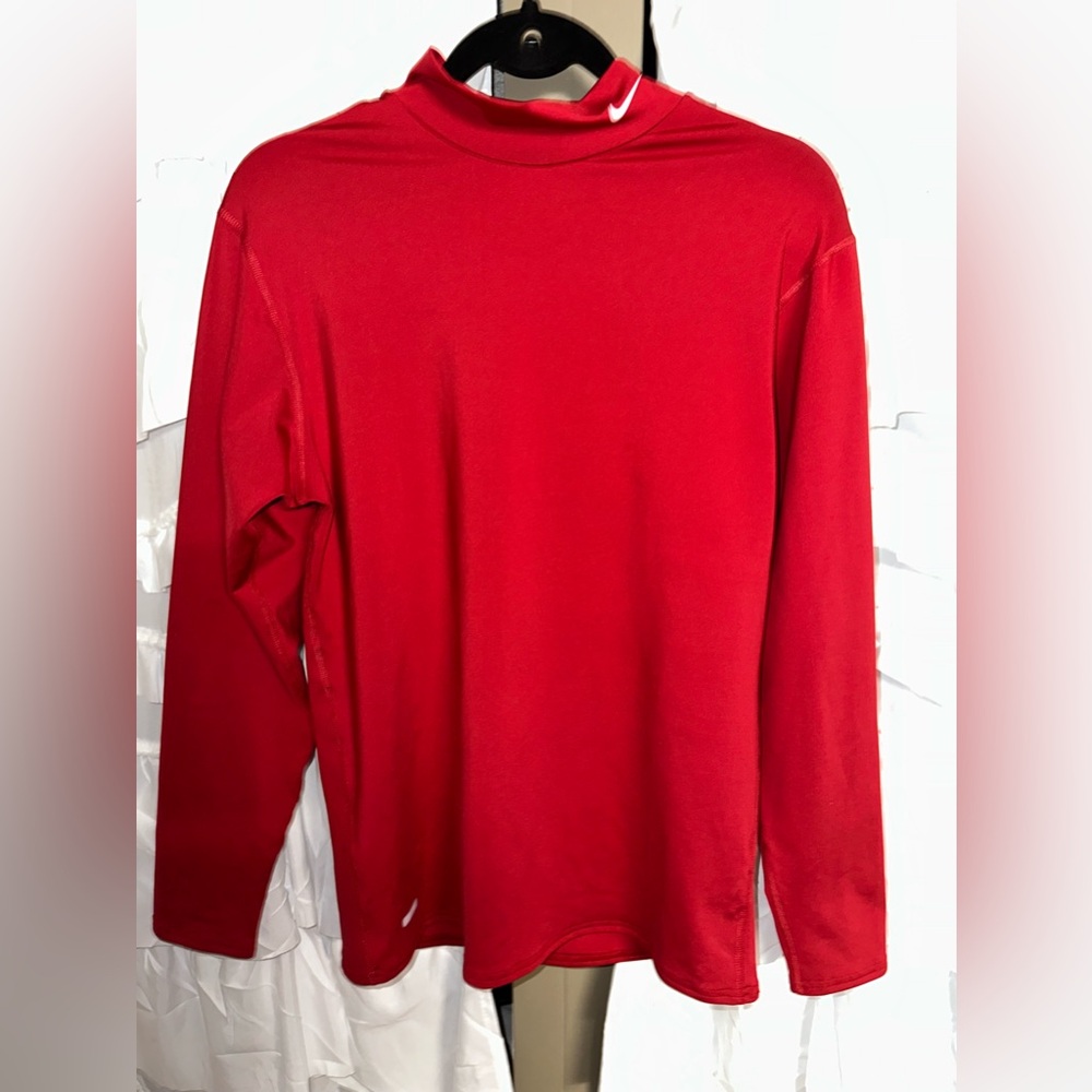 Nike Turtleneck Cherry Red Athletic
Sport Long Sleeve Shirt Women XXL